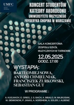 plakat koncertu akordeonów