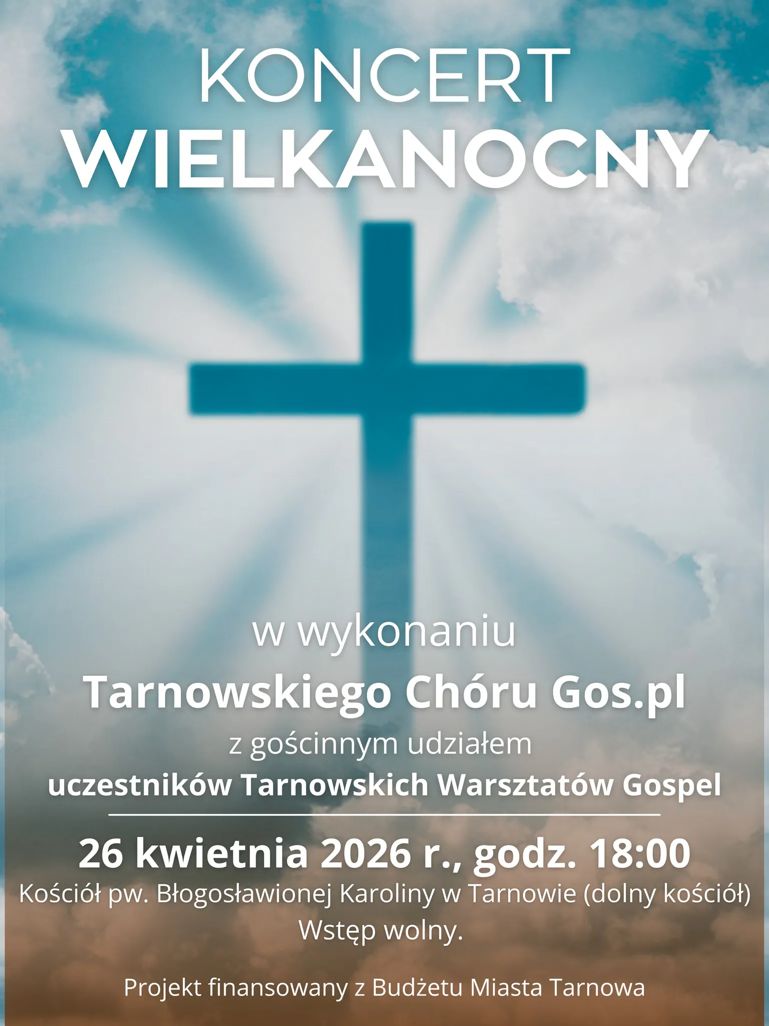 Koncert wielkanocny plakat