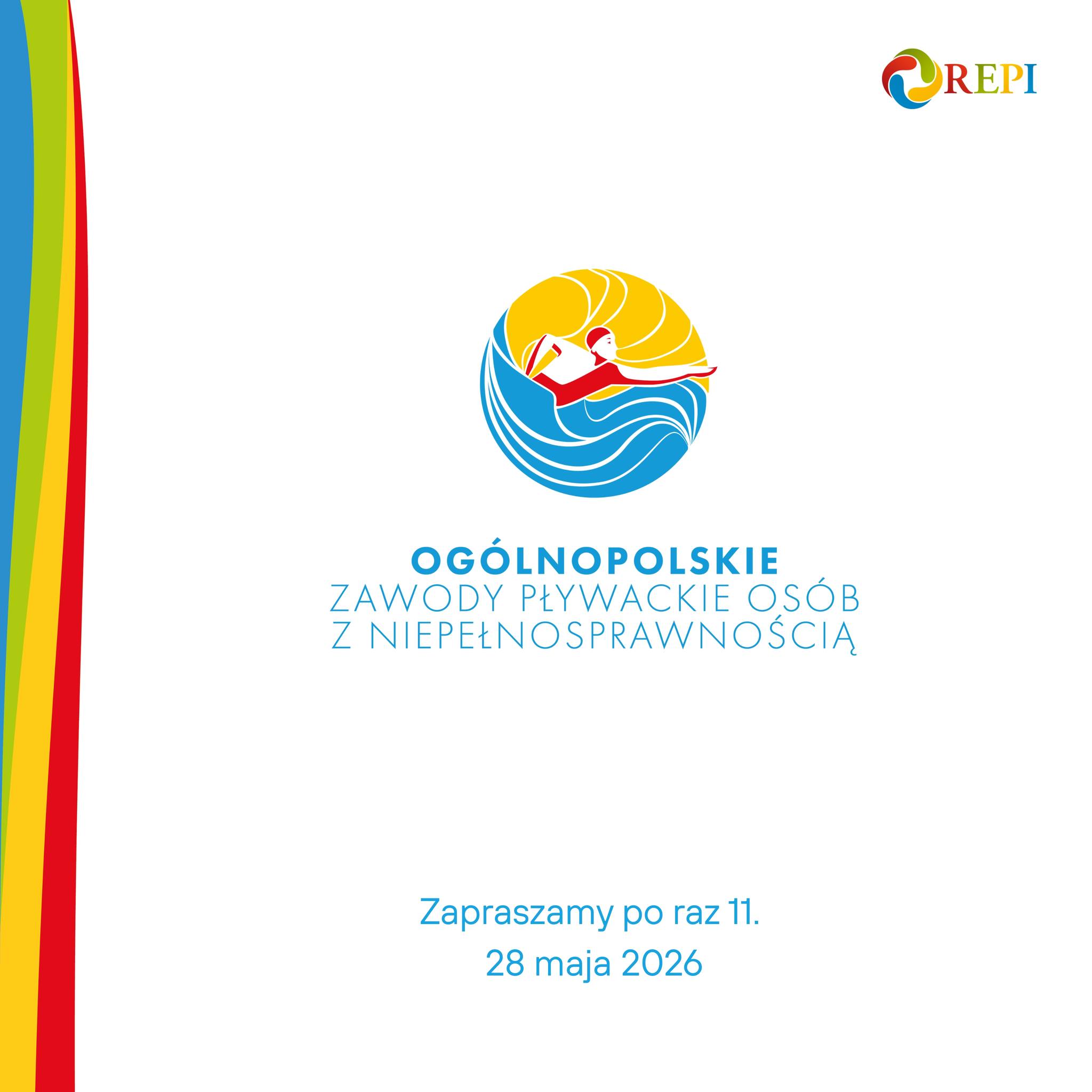 Ogólnopolskie Zawody Pływackie Osób z Niepełnosprawnościami plakat