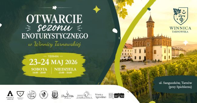Plakat rozpoczęcie sezonu Enoturystycznego
