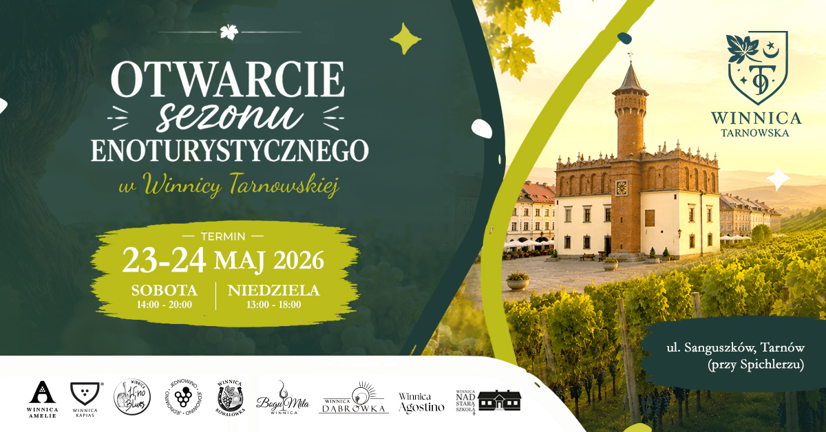 Plakat rozpoczęcie sezonu Enoturystycznego