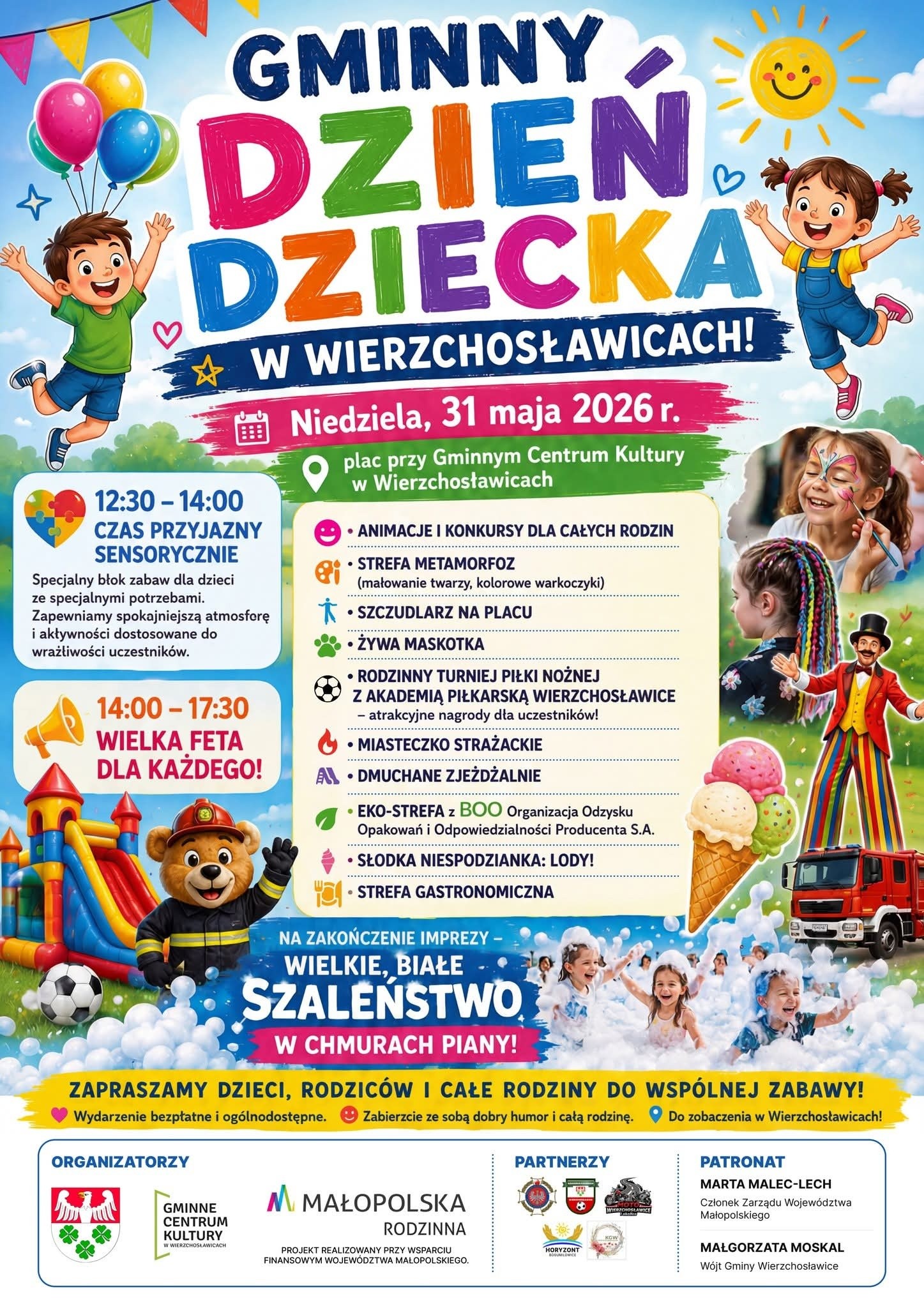 GMINNY DZIEŃ DZIECKA W WIERZCHOSŁAWICACH! plakat
