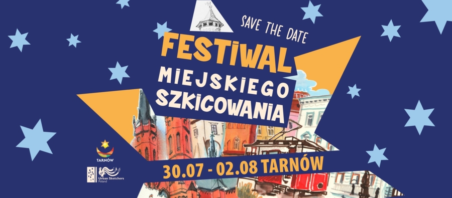 Festiwal Miejskiego Szkicowania plakat