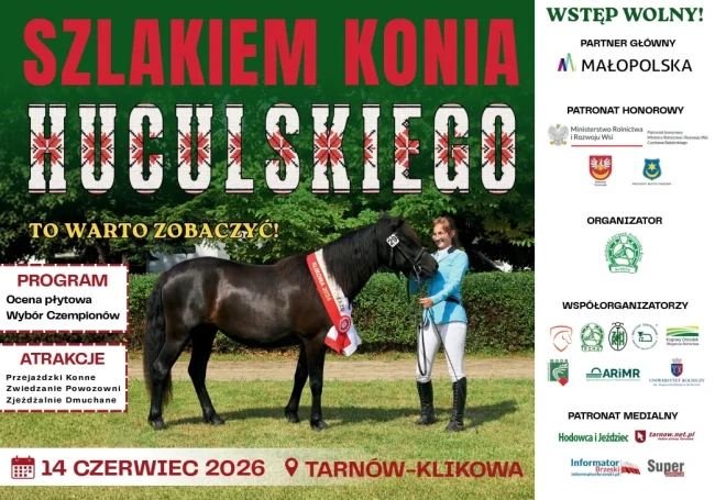 Ogólnopolski Młodzieżowy Czempionat Koni Rasy Huculskiej plakat