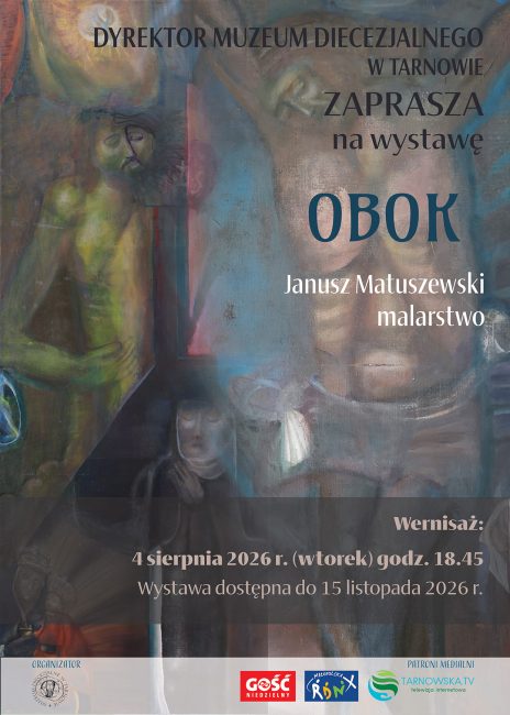 zaproszenie na wystawę czasową pt. obok, w muzeum diecezjalnym w tarnowie