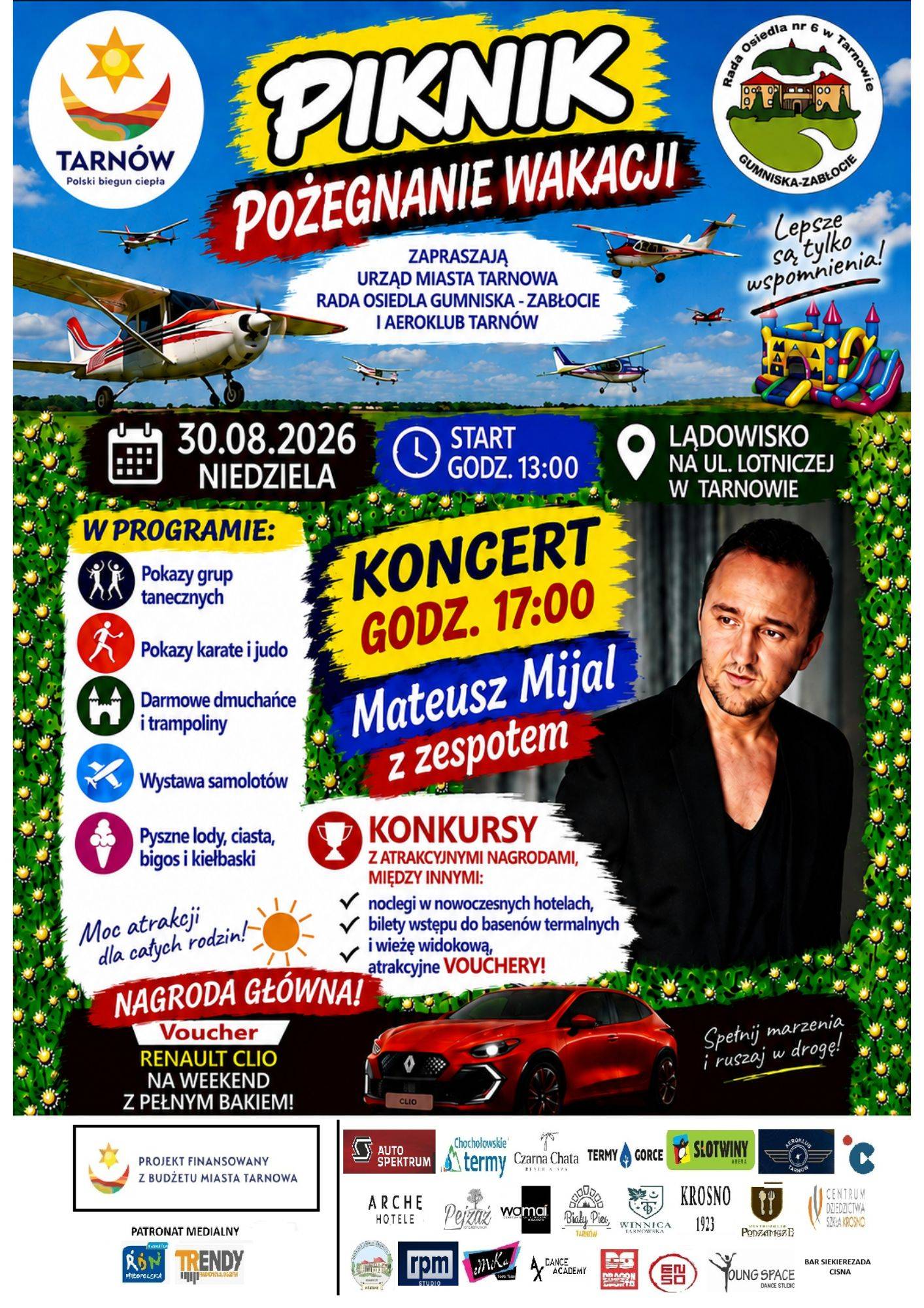 Piknik na zakończenie wakacji plakat