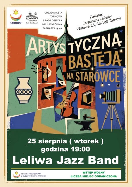 plakat promujący koncert w półbaszcie w tarnowie