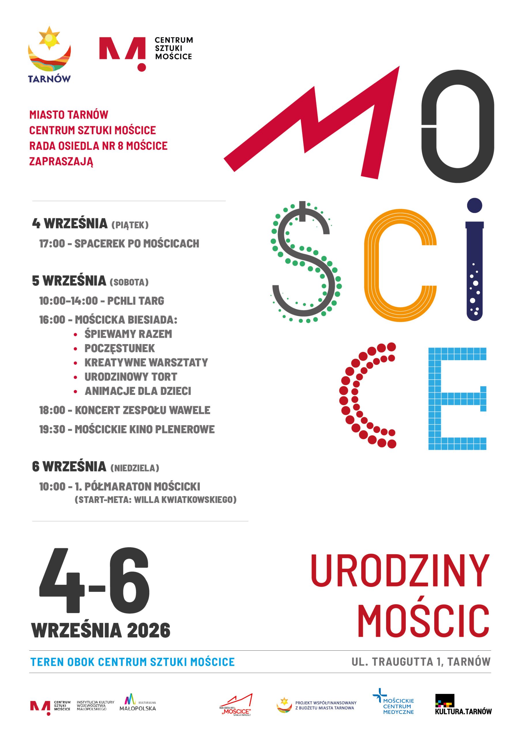 urodziny Mościc plakat