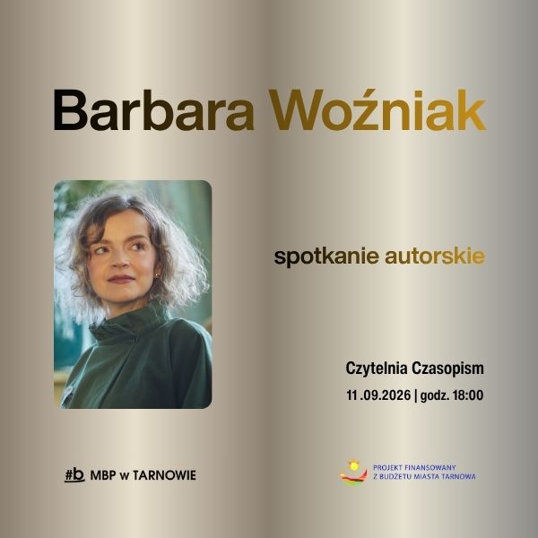 Spotkanie autorskie z Barbarą Woźniak plakat