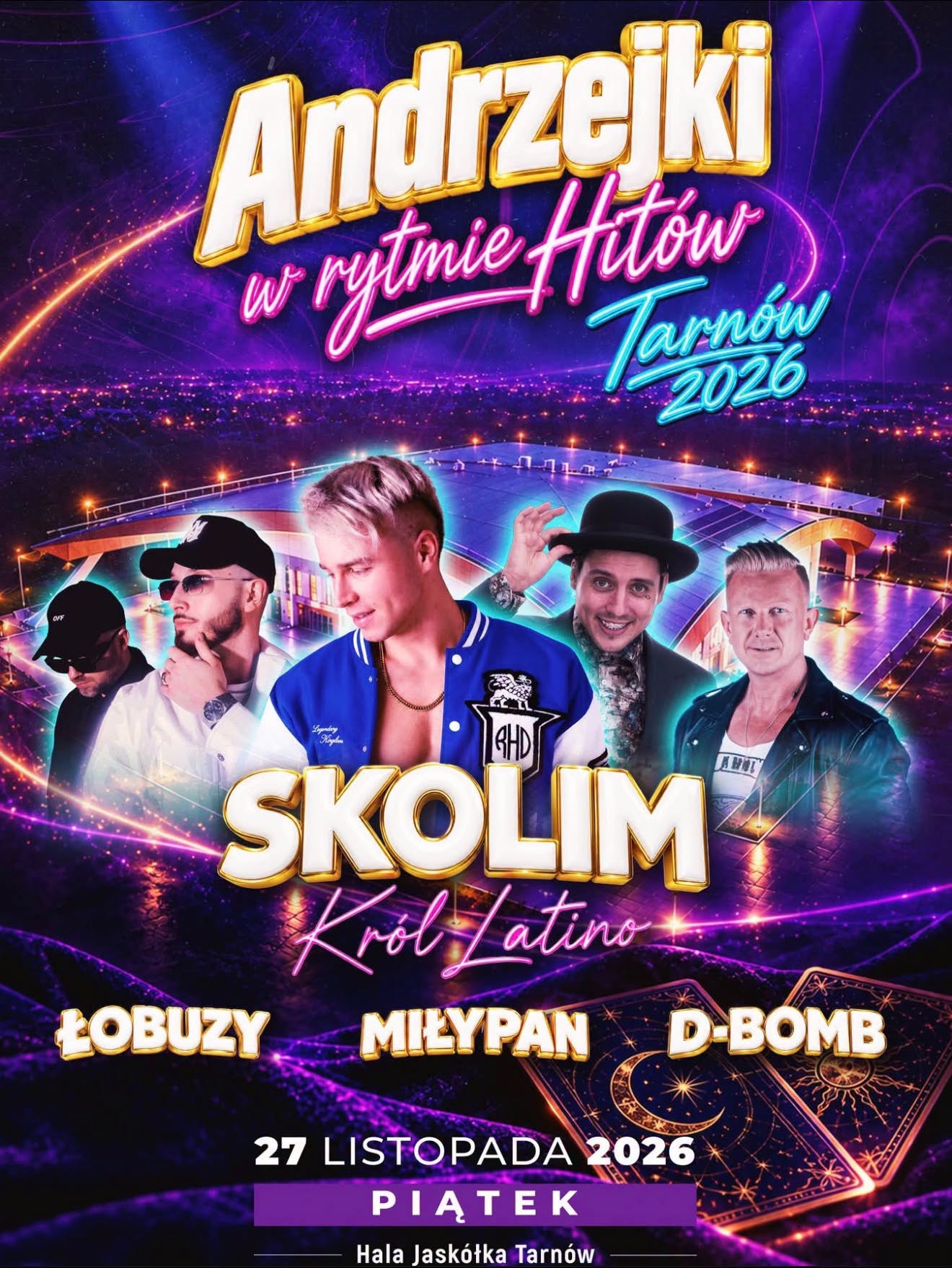 Andrzejki w rytmie hitów plakat