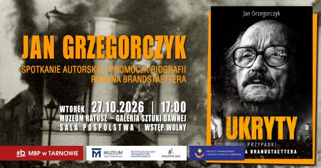 promocja książki „Ukryty. Przypadki Romana Brandstaettera” baner