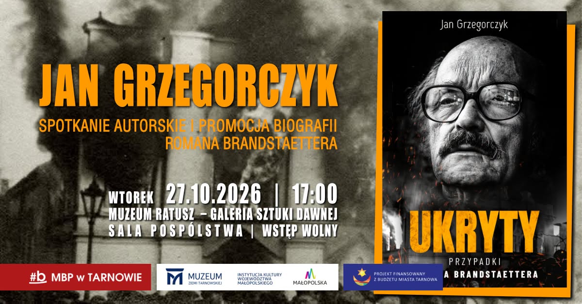 promocja książki „Ukryty. Przypadki Romana Brandstaettera” baner