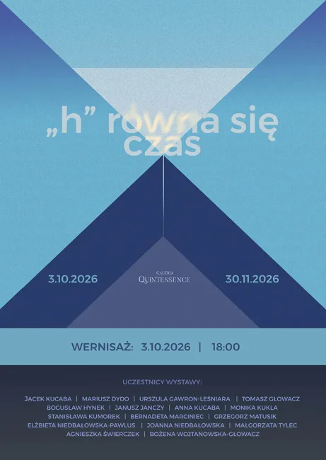 „H” równa się czas – wystawa plakat