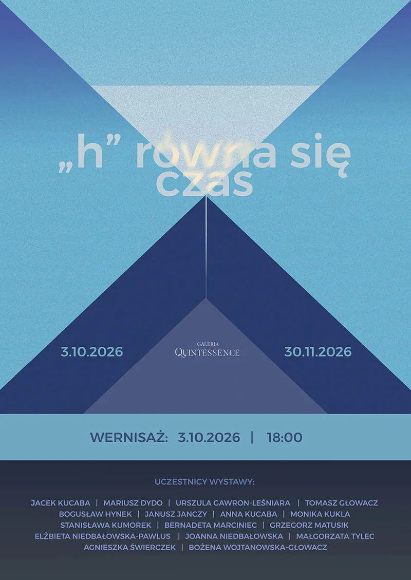 „H” równa się czas – wystawa plakat