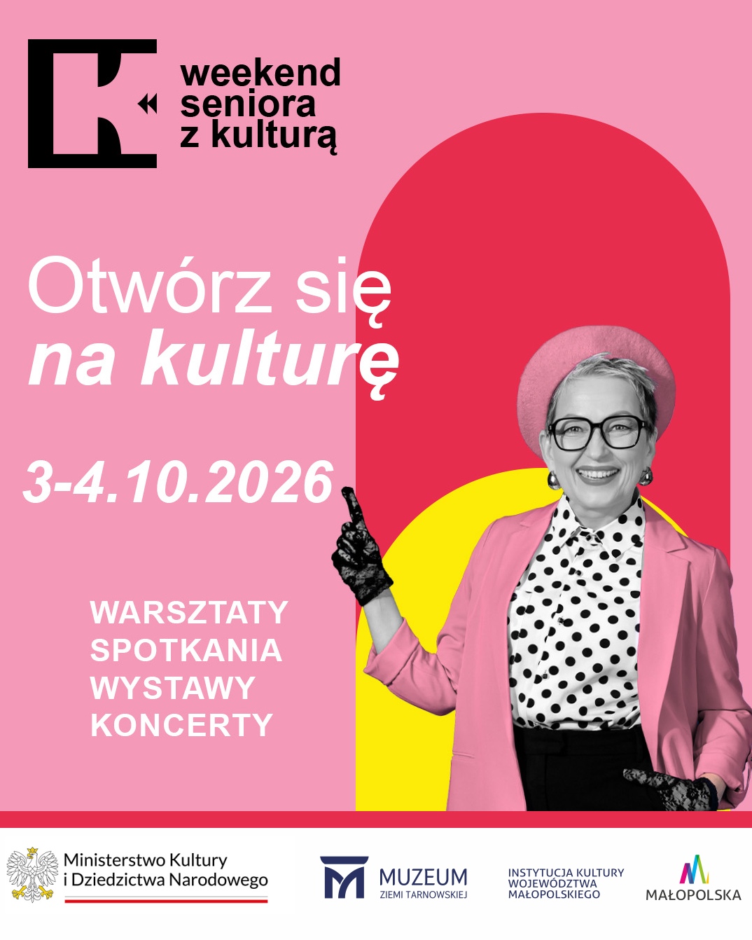 „Weekend Seniora z Kulturą” w Muzeum Ziemi Tarnowskiej plakat